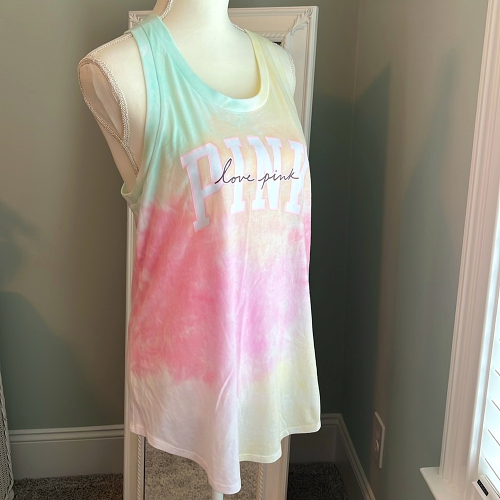 PINK VS tie dye tank top, size M. - Picture 4 of 8